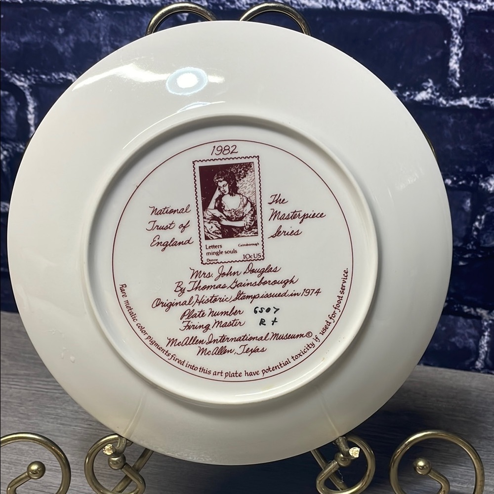 Vintage USPS Stamp Decorative Plate - Picture 2 of 2